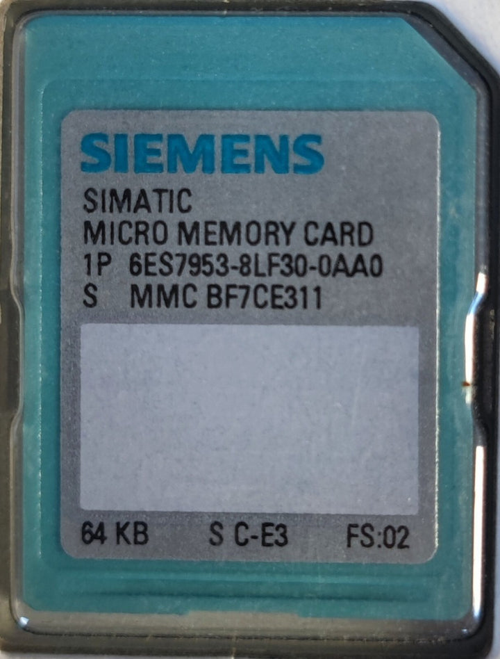 Siemens SIMATIC Micro Memory Card 64 KB 6ES7953-8LF30-0AA0